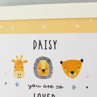 Personalised So Loved Nursery A4 Framed Print Extra Image 3 Preview